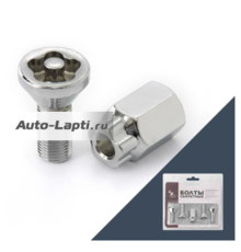 Болт секретный M12x1,25 36/23, конус, 4+1 ключ, штамп, CH, JN-615